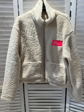 Laden Sie das Bild in den Galerie-Viewer, Sherpa-Jacke mit Reißverschluss: Ecru / Taille unique