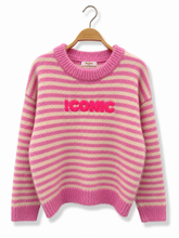 Laden Sie das Bild in den Galerie-Viewer, Gestreifter ICONIC-Pullover – neu interpretierter maritimer Stil AP196: Blau / Standardmäßig / Eine Größe