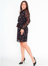 Laden Sie das Bild in den Galerie-Viewer, 13471 Kurzes herbstliches Kleid, 100 % Polyester,: 1 S/M 1 M/L