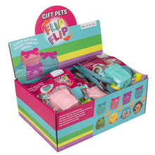 Laden Sie das Bild in den Galerie-Viewer, 4er-Set FlipFlip Geschenk-Tierchen – Fidget-Spielzeug aus TPR für Kinder